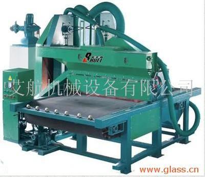 玻璃自動噴砂機,自動循環使用,配備灰塵過濾功能,自動化程度高-中山市艾航噴砂機械設備